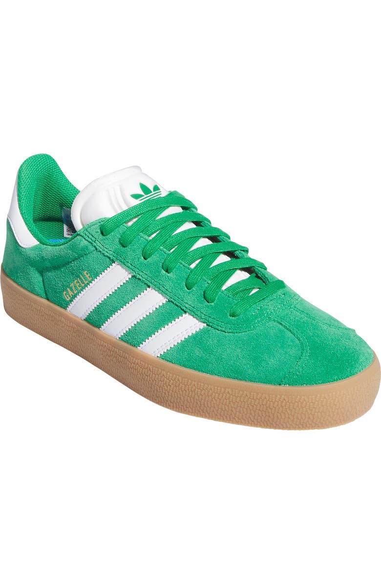 adidas Gender Inclusive Gazelle ADV Skate Shoe, Main, color, Green