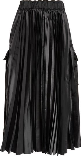 Sacai Insulated Nylon Twill Midi Cargo Skirt | Nordstrom