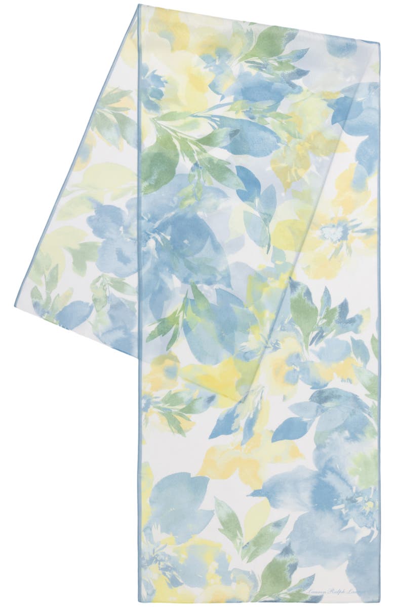Polo Ralph Lauren Oversize Summer Floral Silk Oblong Scarf, Alternate, color, 