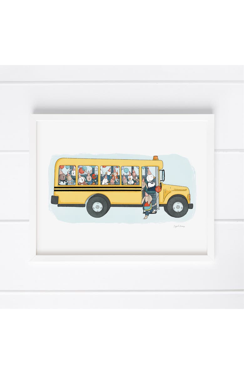 Ramus & Co Party School Bus Museum Quality 8" x 10" Art Print, Main, color, Multicolored