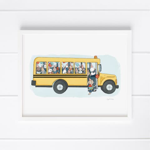 Party School Bus Museum Quality 8" x 10" Art Print