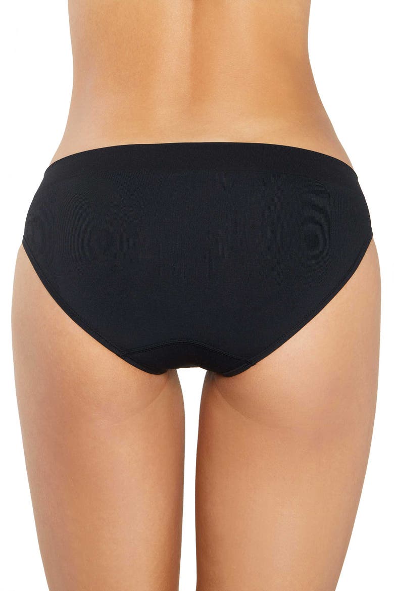 Low Hide Brief, Alternate, color, Black