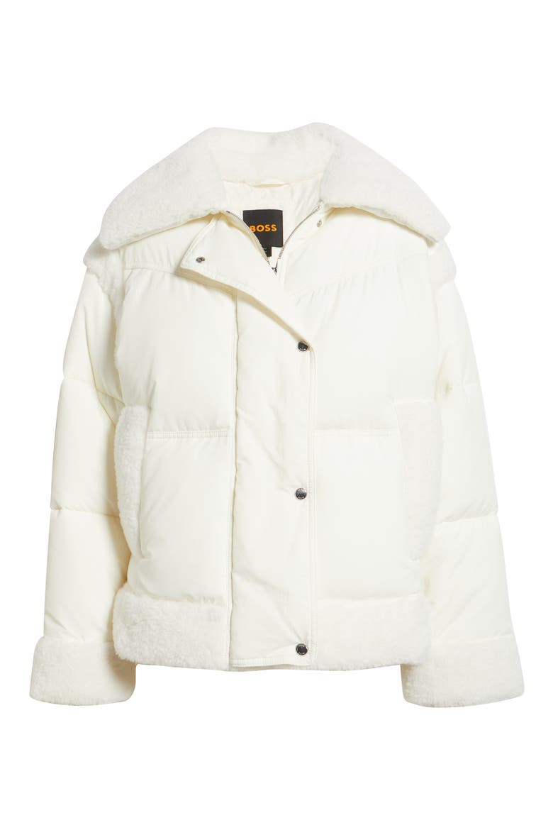 Pajuna Faux Fur Lined Puffer Jacket, Alternate, color, OPEN WHITE