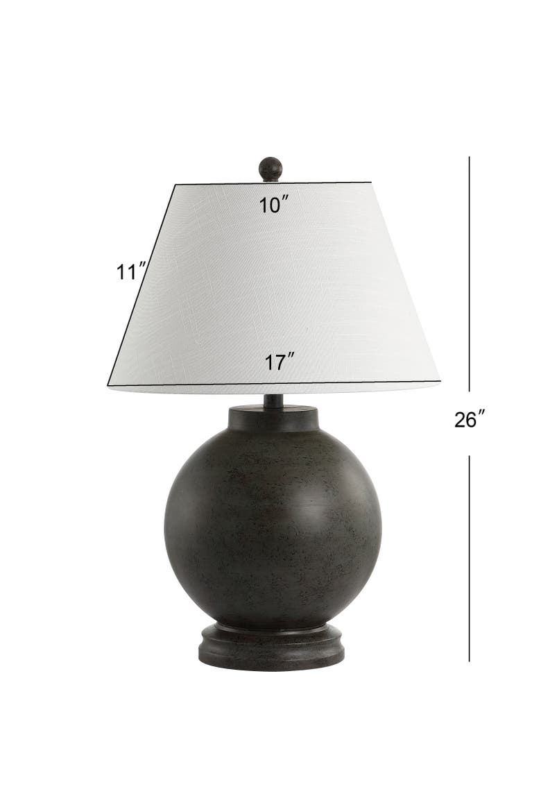 Sophie 26" Resin LED Table Lamp, Dark Gray, Alternate, color, Dark Gray