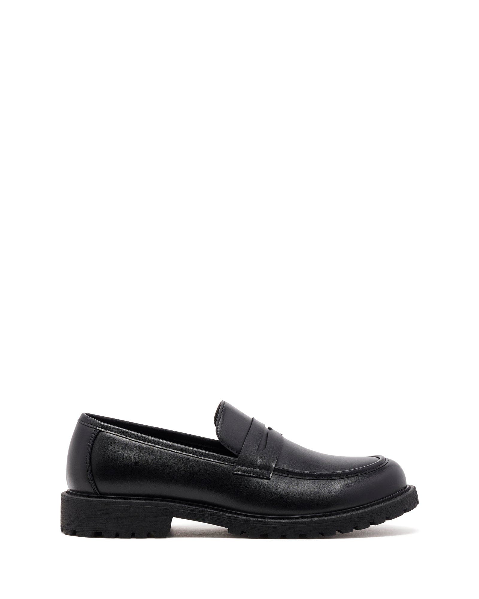 Uncut Croydon Loafer, Alternate, color, Black Pu