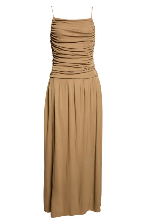 Reese Ruched Sleeveless Maxi Dress
