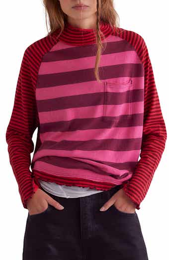 Free People Punk Playful Stripe Long Sleeve T-Shirt