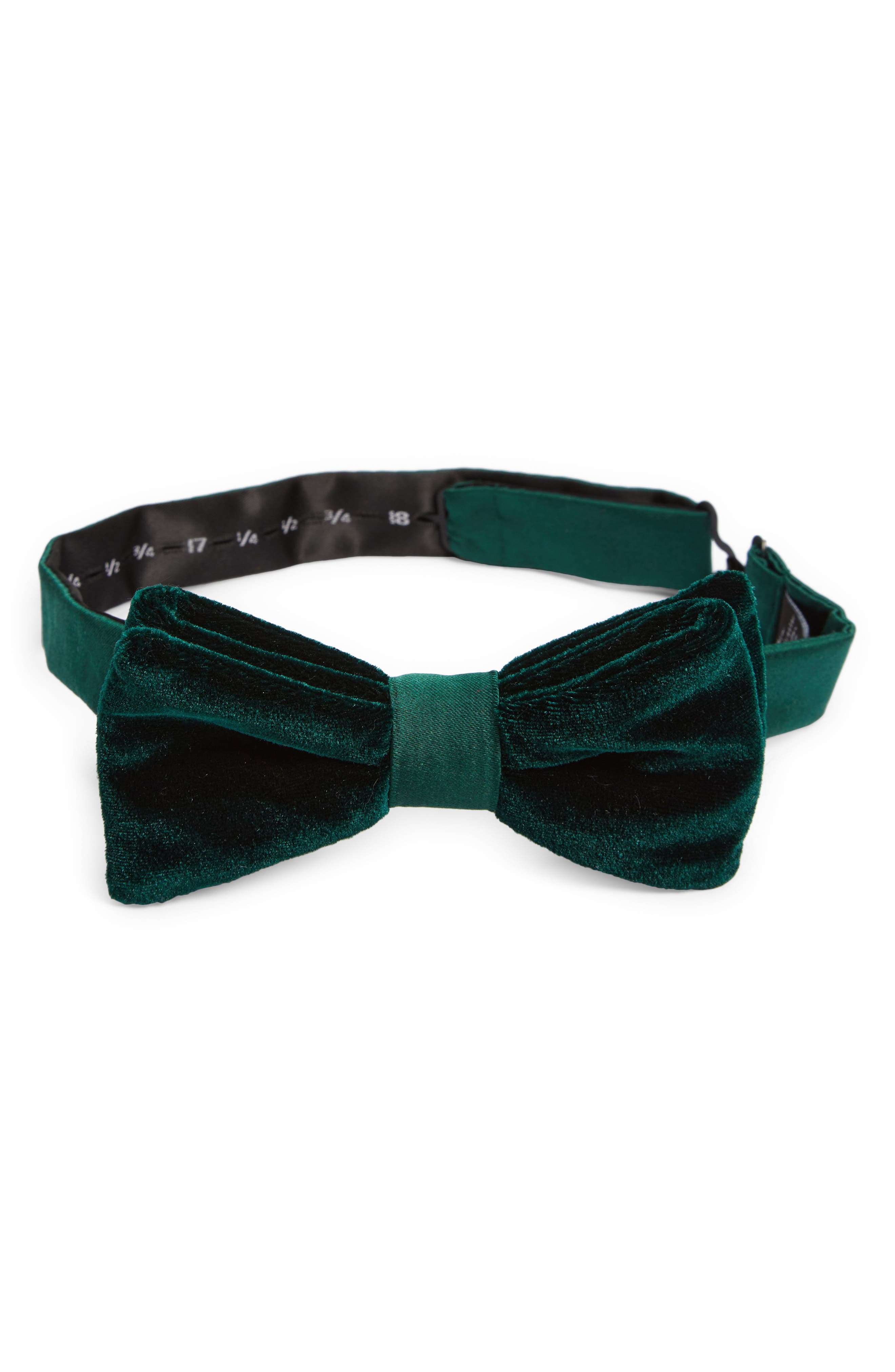 Nordstrom Pre-Tied Velvet Silk Bow (Men) | Nordstromrack