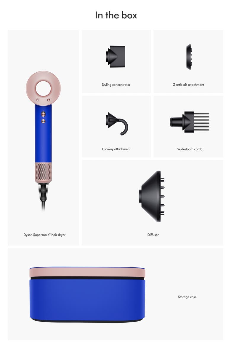 Special Edition Dyson Supersonic™ Hair Dryer in Blue Blush (Limited Edition) $490 Value, Alternate, color, BLUE BLUSH