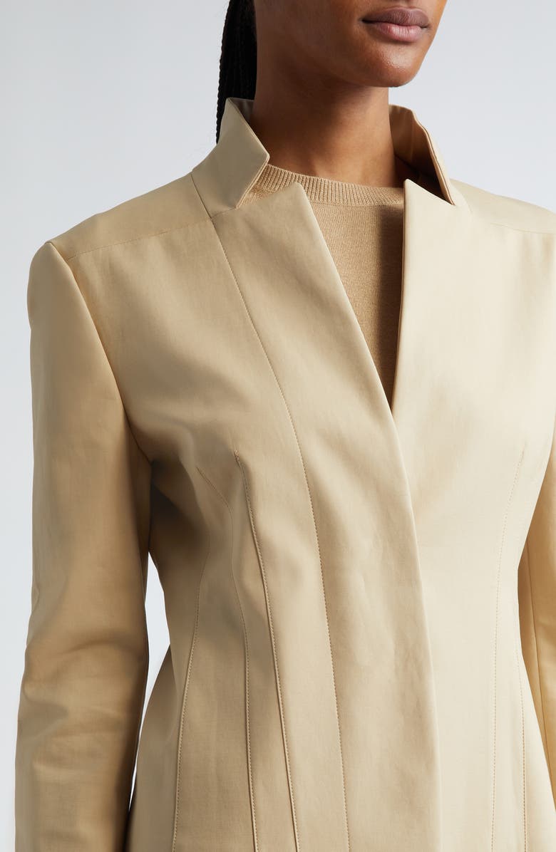 Max Mara Olindo Tailored Stretch Jacket, Alternate, color, Ecru