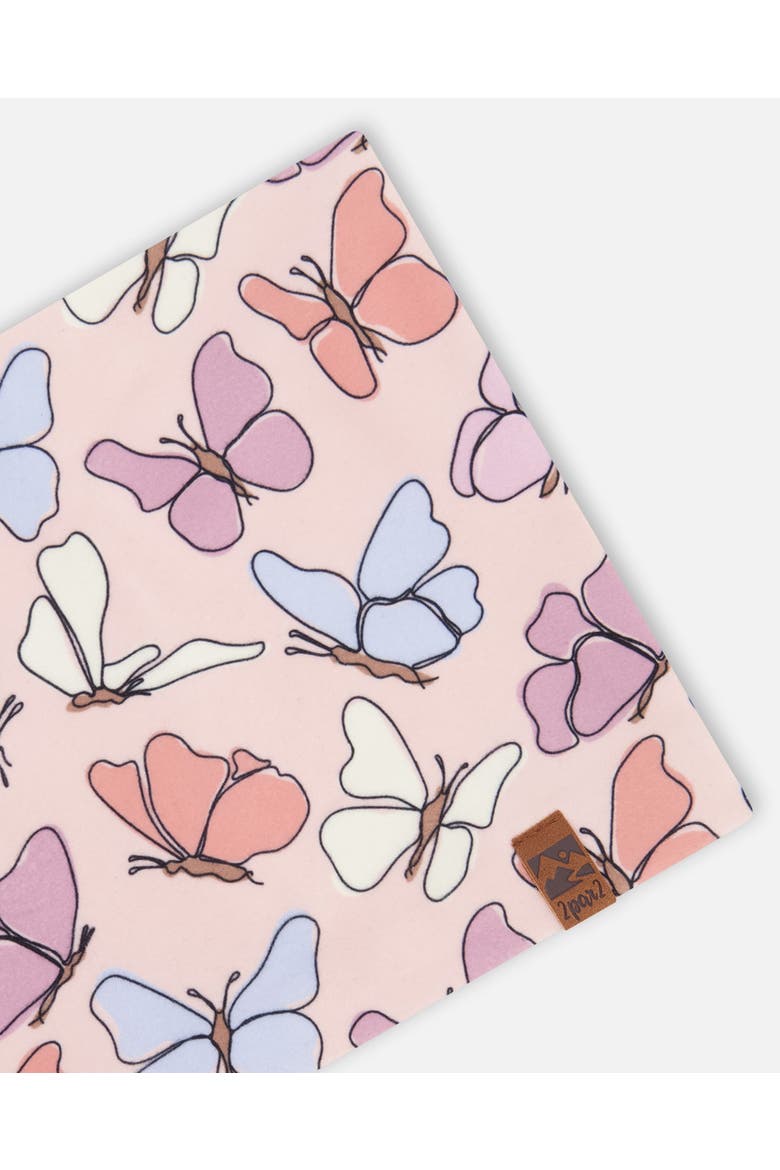 Stretch Jersey Printed Butterflies Neck Tube, Alternate, color, Pink Printed Butterflies