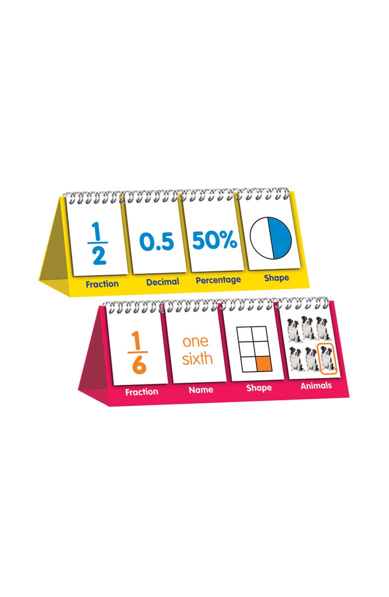 Junior Learning Fraction Flips Doublesided Flip Stand, Main, color, Multicolored