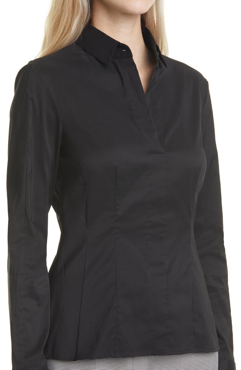 BOSS 'Bashina' Stretch Poplin Shirt, Alternate, color,