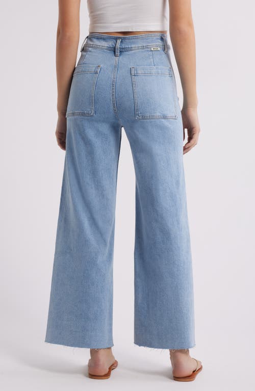 Rip Curl Holiday High Waist Wide Leg Jeans In Blue