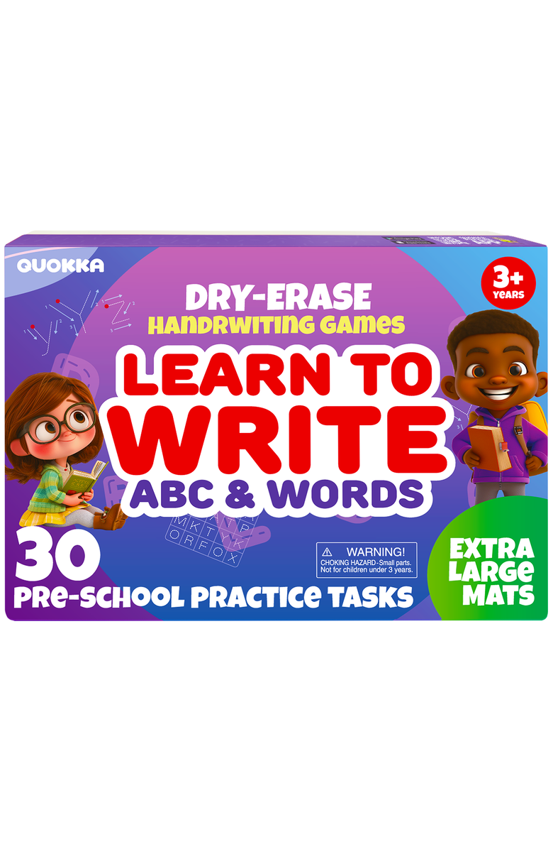 Quokka Kids Handwriting and Search & Find Activity Cards Set, Main, color, Abc