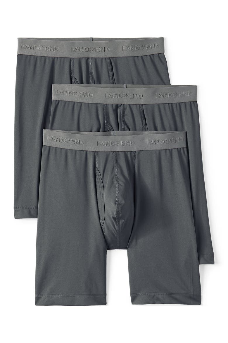 Longer Flex Performance Boxer Brief 3 pack, Alternate, color, Warm Graphite