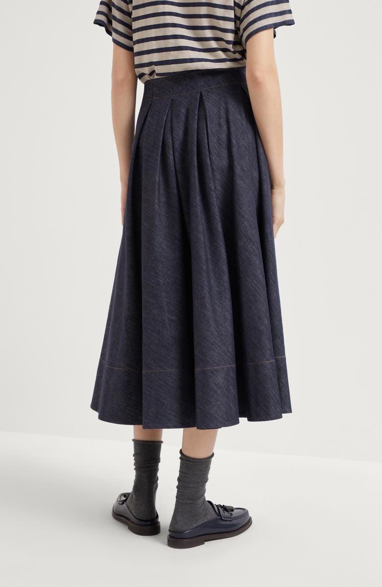 Brunello Cucinelli Pleated Circle skirt, Alternate, color, 