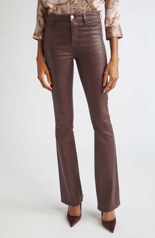 L'AGENCE Selma High Waist Baby Boot Jeans in Chocolate Coated at Nordstrom, Size 31