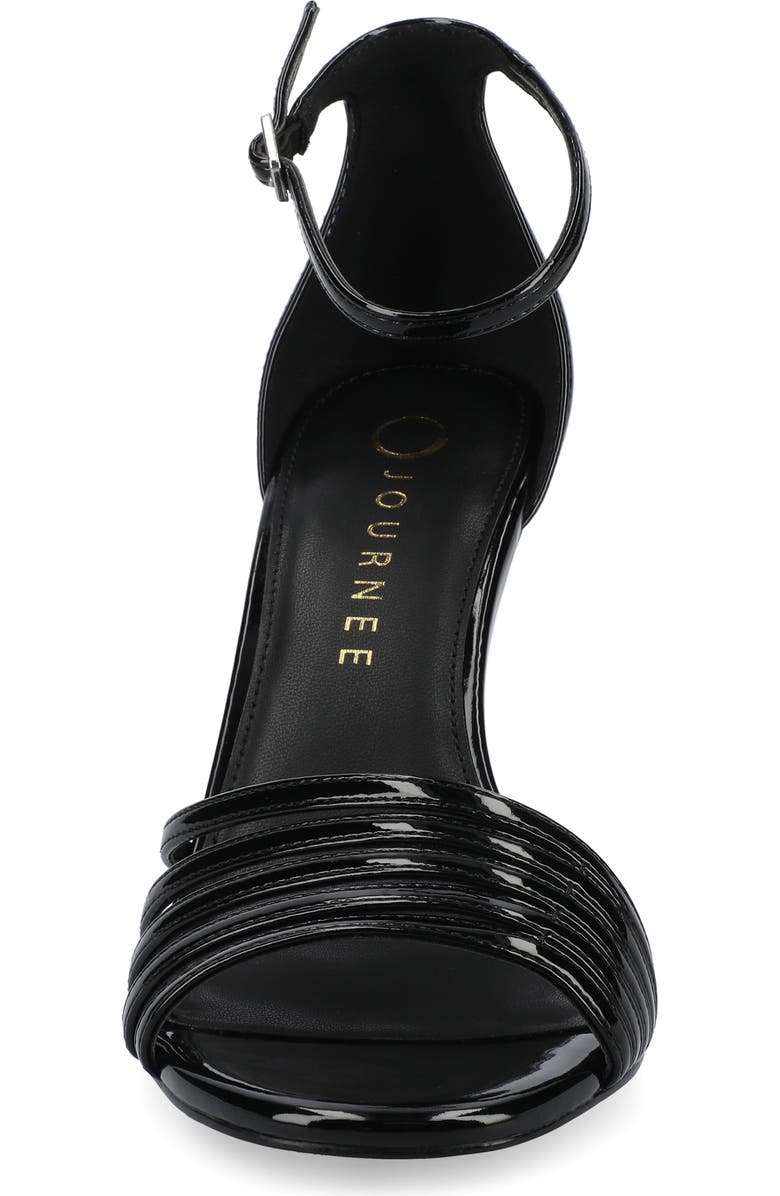 Journee Collection Felicity Ankle Strap Stiletto Sandal, Alternate, color, Black Patent