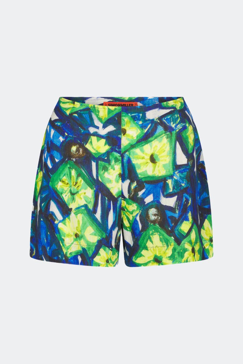 Mina Linen Short, Main, color, Abstract Floral