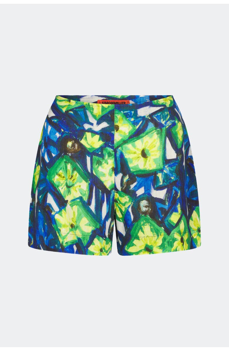 SIMONMILLER Mina Linen Short with Side Zip, Main, color, Abstract Floral