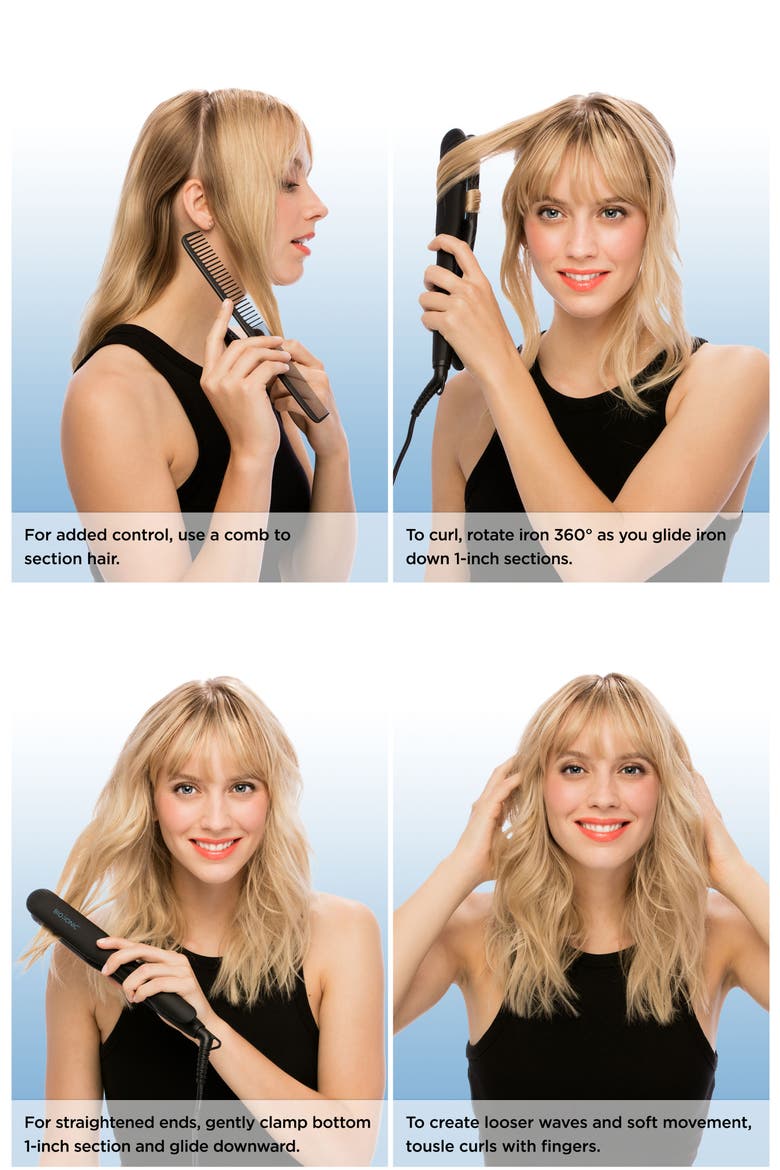 1-Inch OnePass® Styling Iron, Alternate, color, NO COLOR