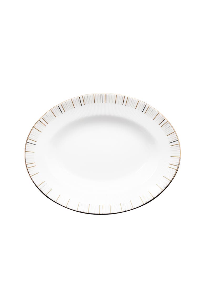 Luminous 9 Inch Oval Platter, Main, color, White