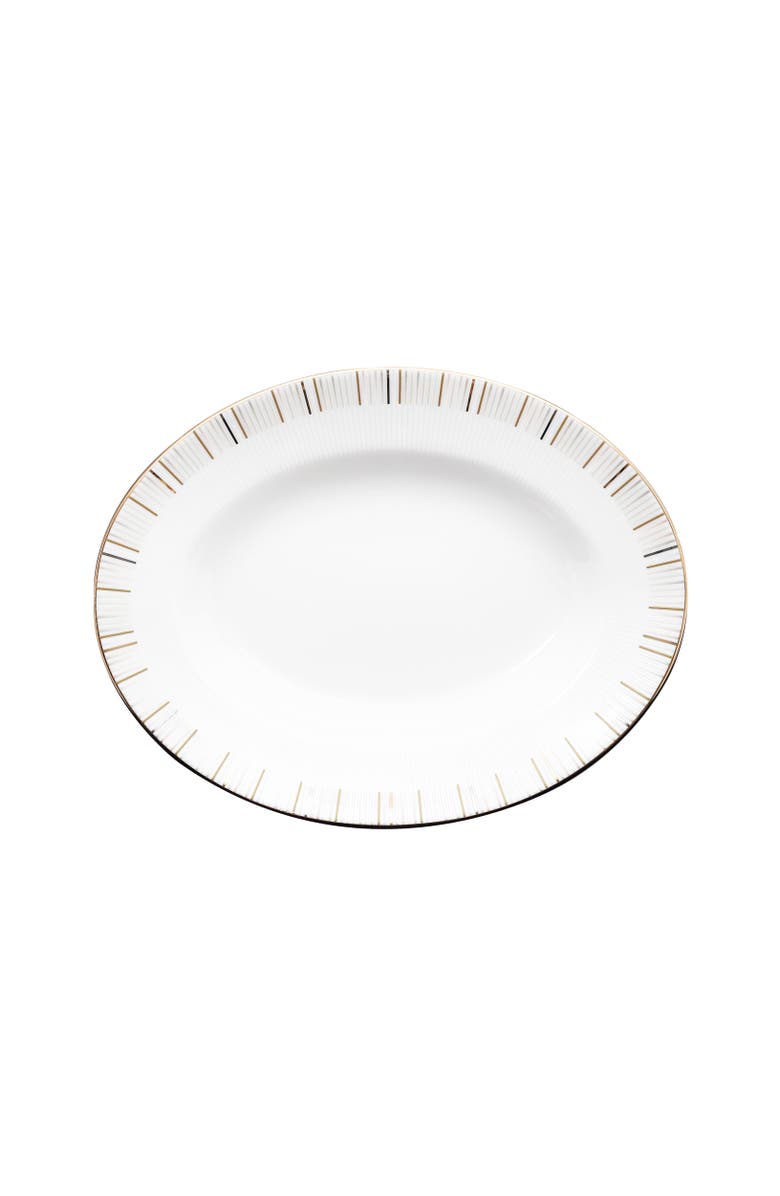 Prouna Luminous 9 Inch Oval Platter, Main, color, White