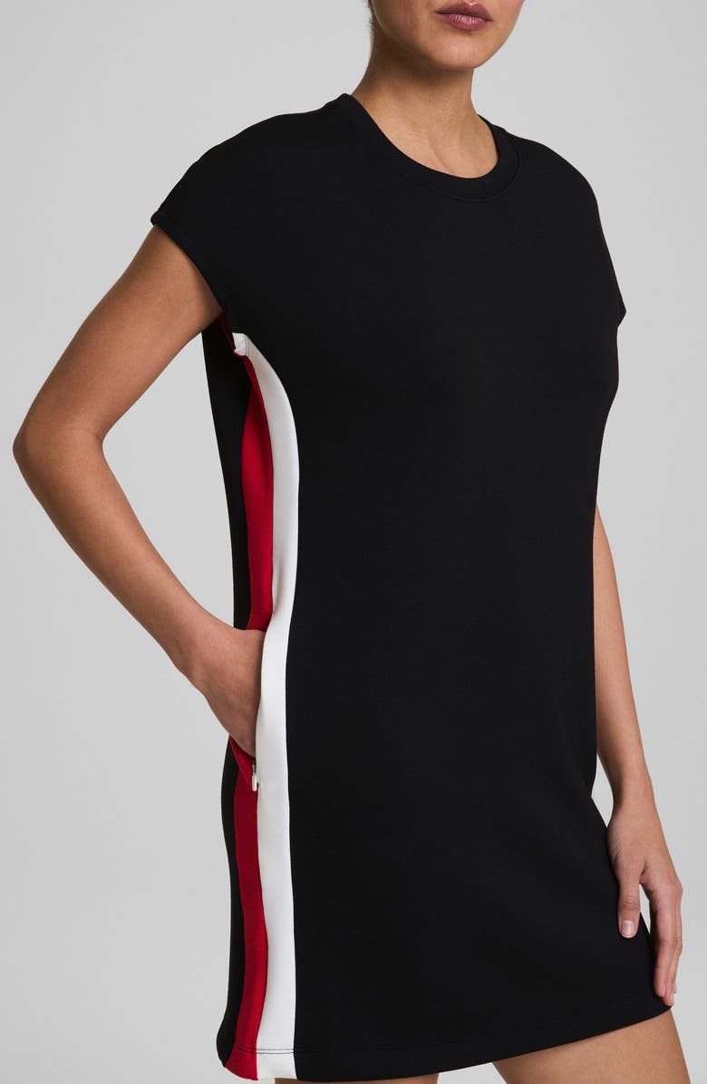 SPANX<sup>®</sup> AirEssentials Colorblock Minidress, Alternate, color, Very Black/ Red