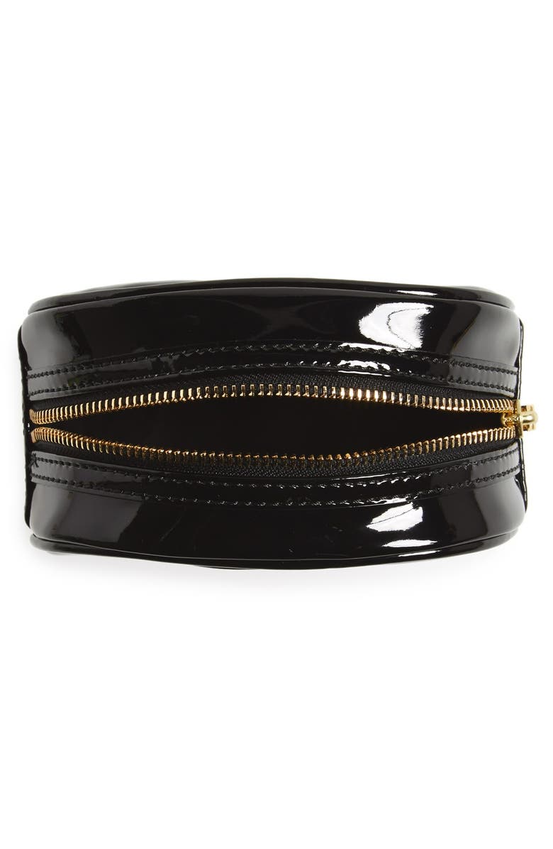 Tory Burch 'Small' Patent Cosmetics Case, Alternate, color,