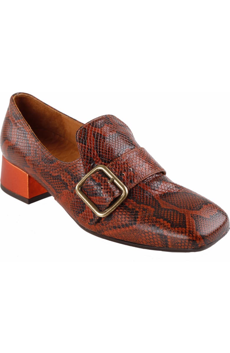 Chie Mihara Zemba Snake Embossed Loafer, Main, color,