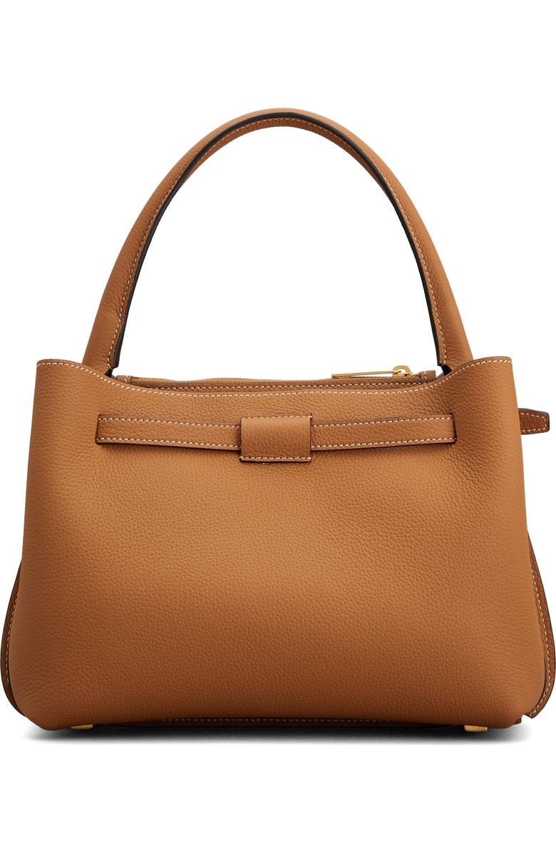 Tod's Mini T Timeless Leather Top Handle Bag, Alternate, color, Kenia Scuro