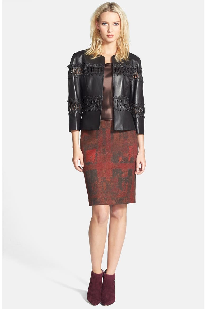 'Revelin' Pencil Skirt, Alternate, color, BLACK MULTI