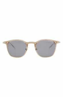 Montblanc 49mm Square Sunglasses