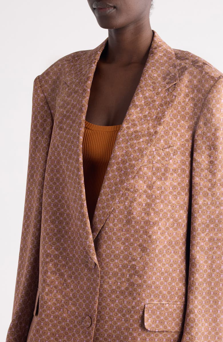 Dries Van Noten Bastis Single Breasted Blazer, Alternate, color, Peach