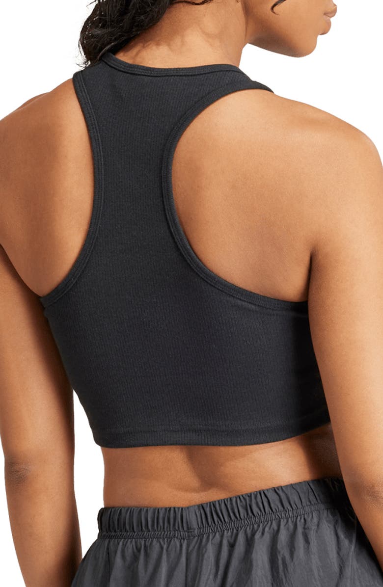 adidas Adibreak Crop Racerback Tank Top, Alternate, color, 
