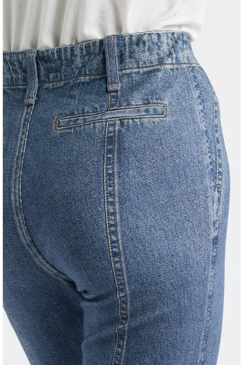 rb Miramar Olivia High Waist Wide Leg Ponte Pants, Alternate, color, BLUE