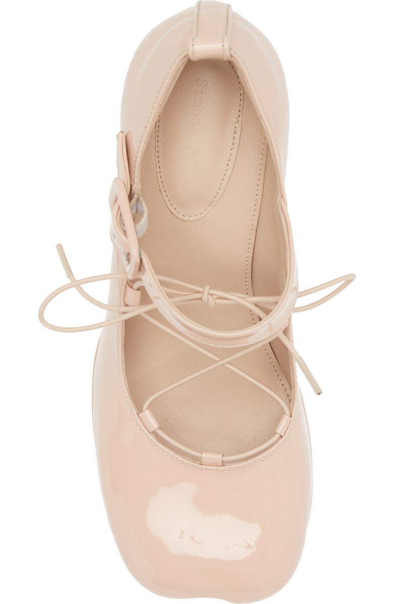 Simone Rocha Heart Toe Lace-Up Ballerina Mary Jane Platform Pump, Alternate, color,