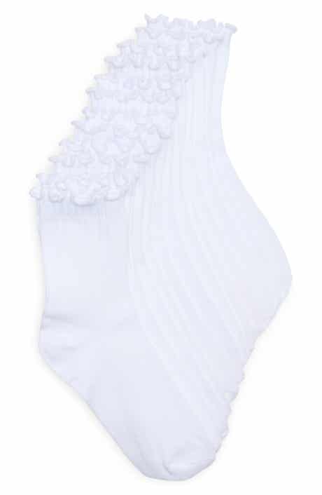 YOGALICIOUS 6-Pack Ruffle Edge Crew Socks