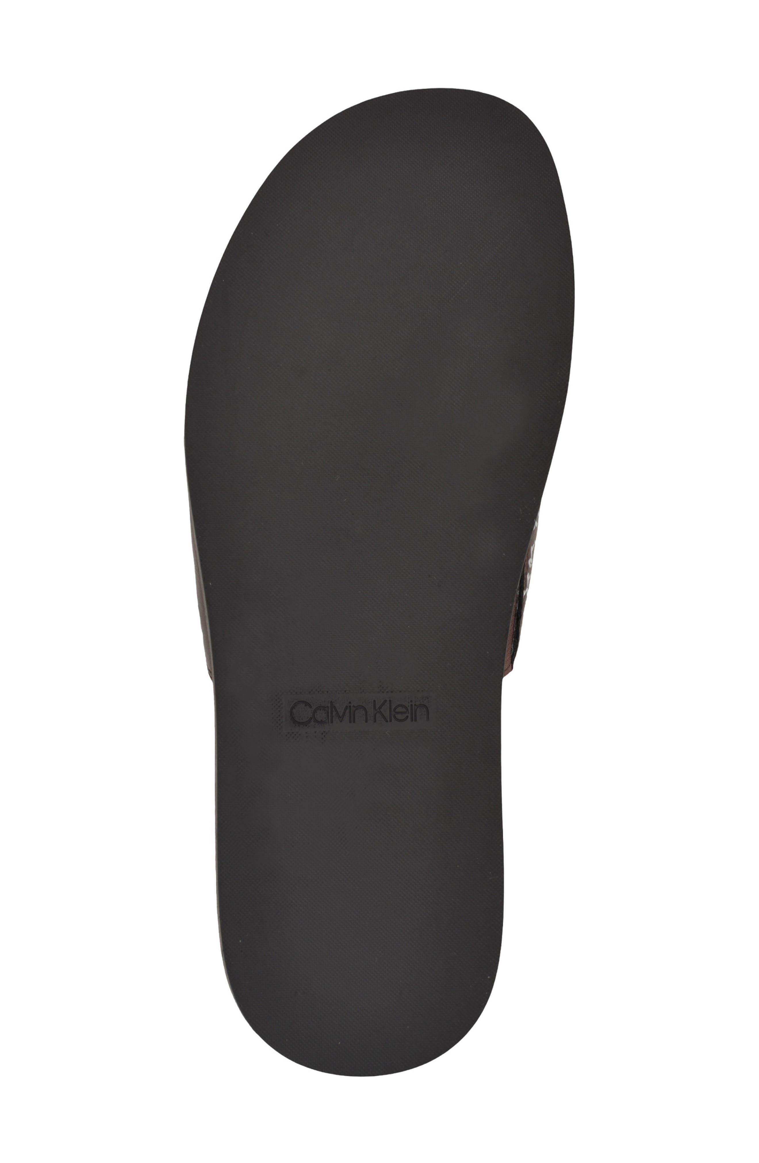 Calvin Klein Espar Slide Sandal, Alternate, color, Brown
