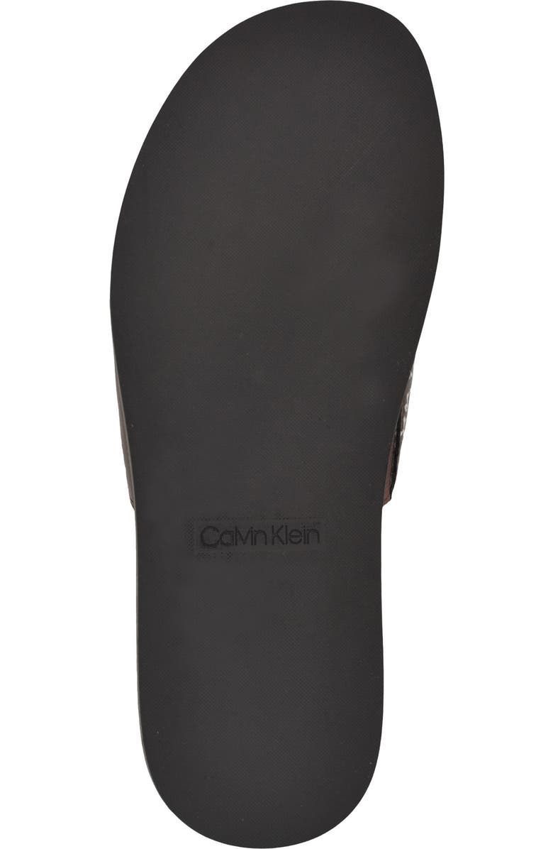 Calvin Klein Espar Slide Sandal, Alternate, color, Brown