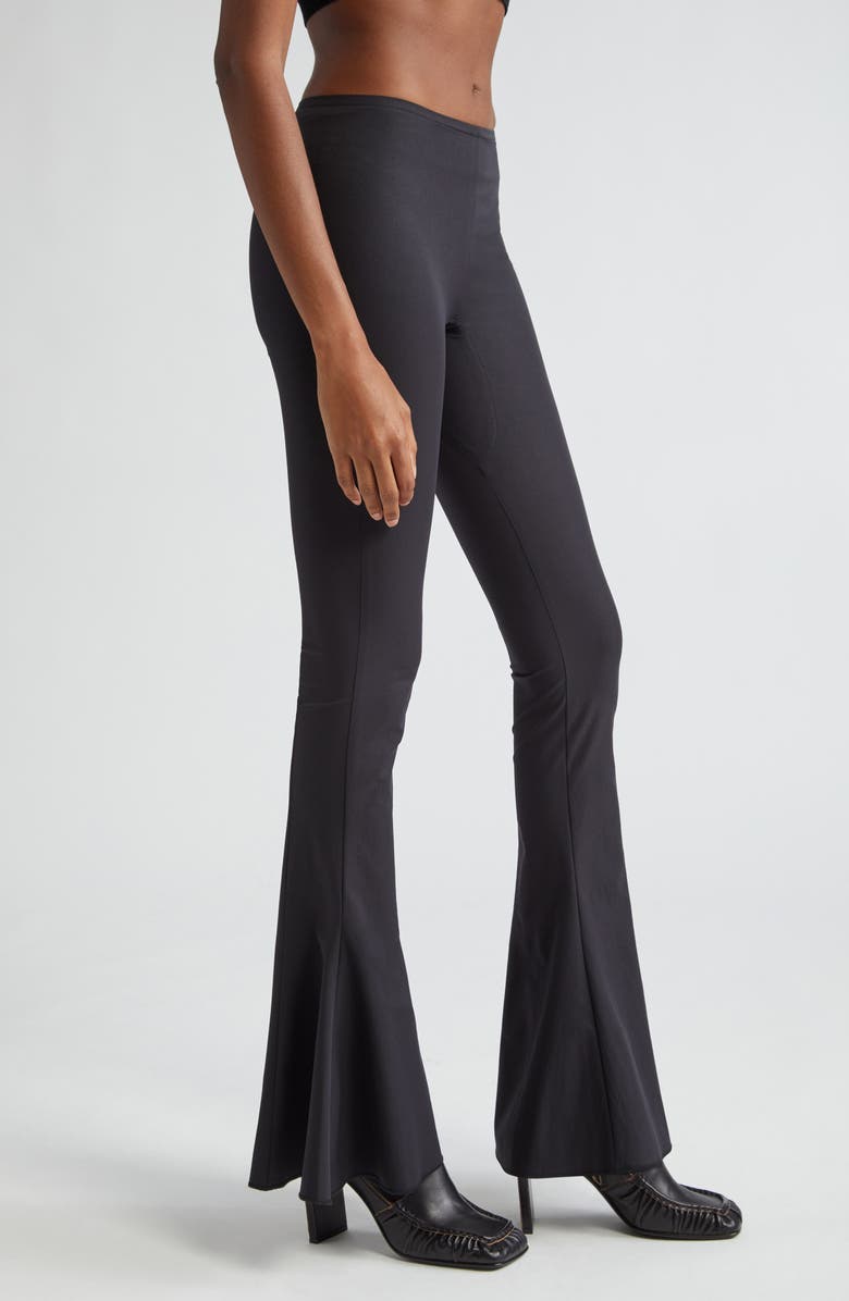 Knwls Slim Stretch Virgin Wool Flare Leg Trousers, Alternate, color,