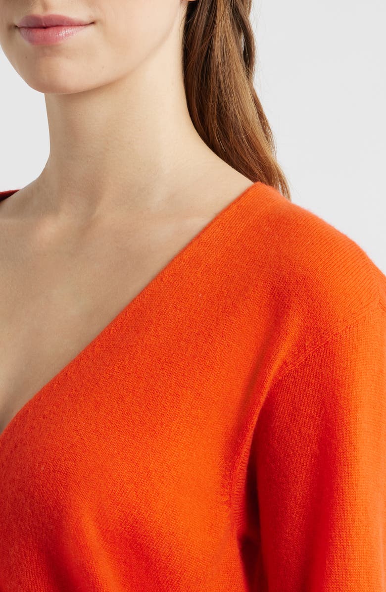 MOON RIVER Tie Front Smock Waist Midi Dress, Alternate, color, Navy