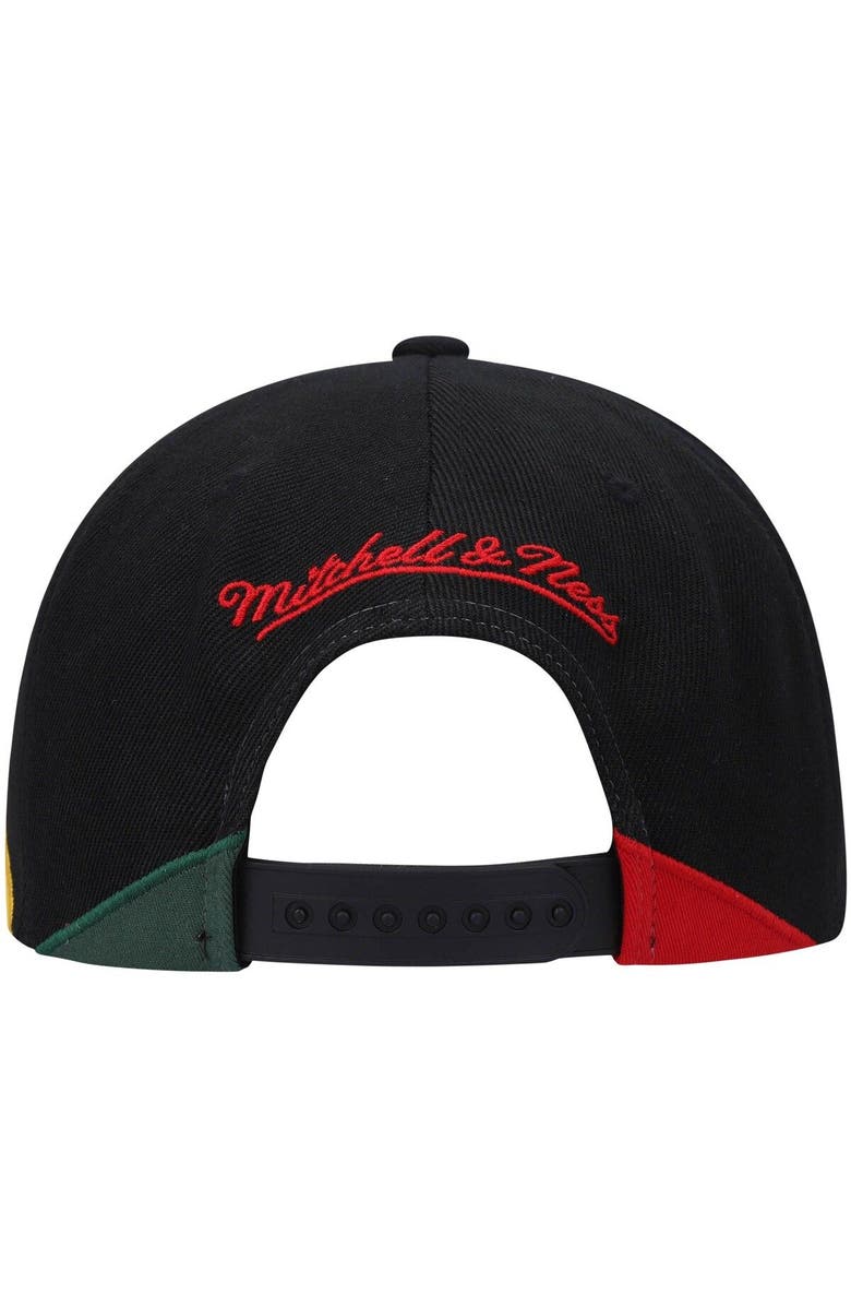 Mitchell & Ness Men's Mitchell & Ness Black Houston Rockets Black History Month Snapback Hat, Alternate, color, 