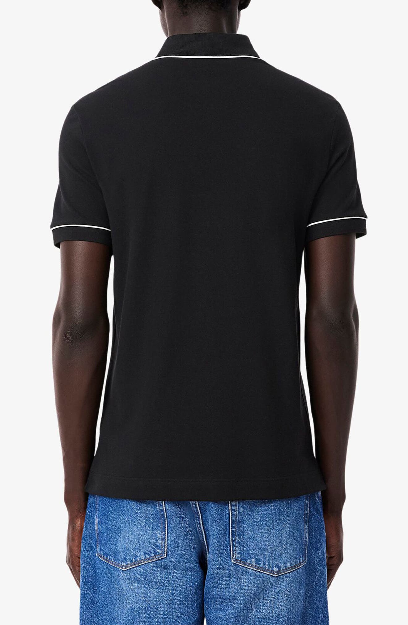 Regular Fit Tipped Pique Polo - image 2