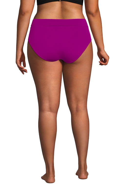 LANDS' END LANDS' END CHLORINE RESISTANT PINCHLESS HIGH WAISTED BIKINI BOTTOMS 