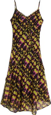 Desigual Abstract Print Chiffon Slipdress
