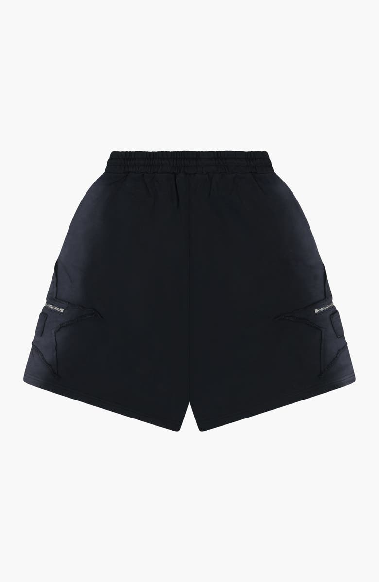 Roberto Vino Star Washed Shorts, Alternate, color, Black