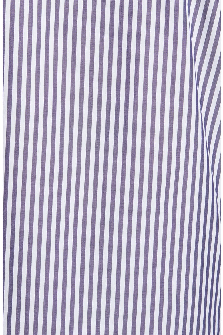 Men's Alfred Slim Fit Stripe Popover Shirt, Alternate, color, NAVY/ WHITE
