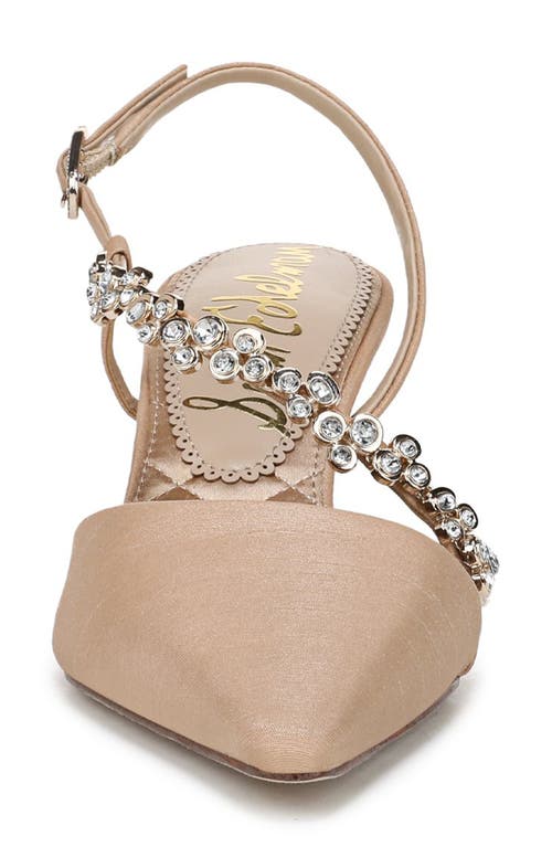 Sam Edelman Bonnie Slingback Pointed Toe Pump In Sand